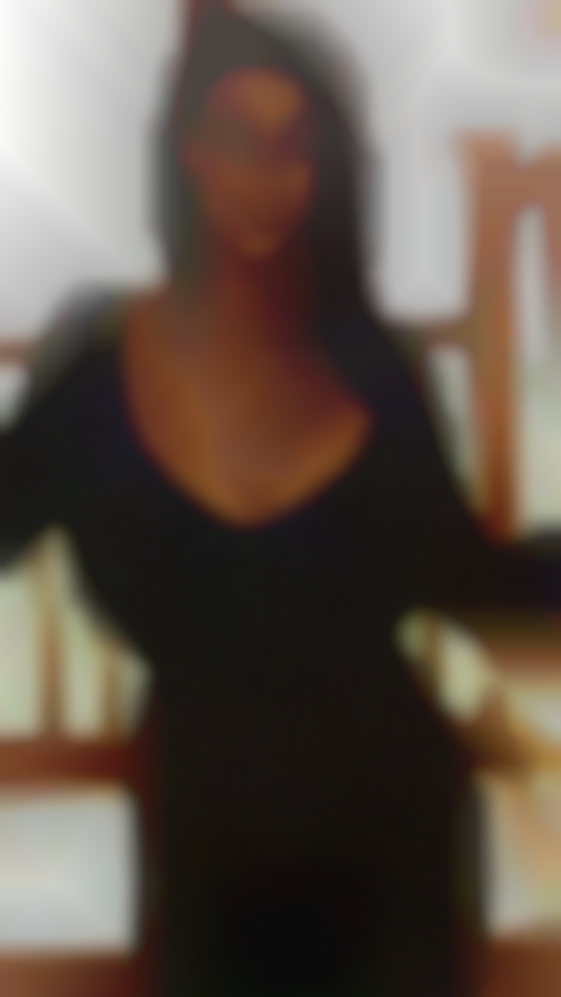 Ample breasts against want my back.